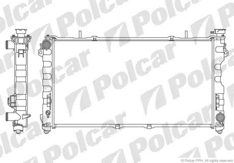 Радіатор охолодження Polcar 242008-2 (фото 1)