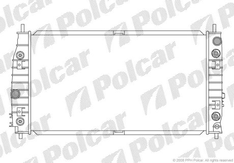 Радіатор охолодження Polcar 243008-1