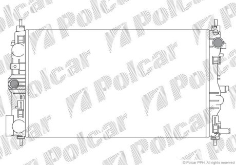 Радіатор охолодження Polcar 250808-1