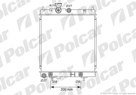 Радіатор охолодження Polcar 270508-3