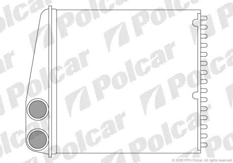 Радіатор обігріву Polcar 2707N8-2