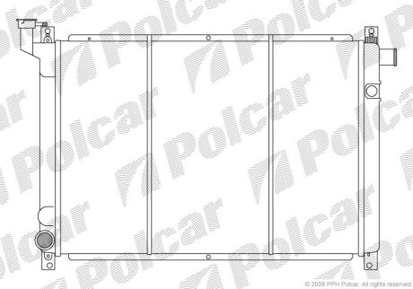 Радіатор охолодження Polcar 2727084K