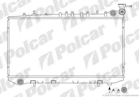 Радіатор охолодження Polcar 272908-2 (фото 1)