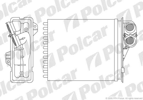 Радіатор обігріву SRL Polcar 2800N81