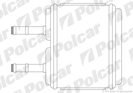 Радіатор обігріву Polcar 2901N8-1