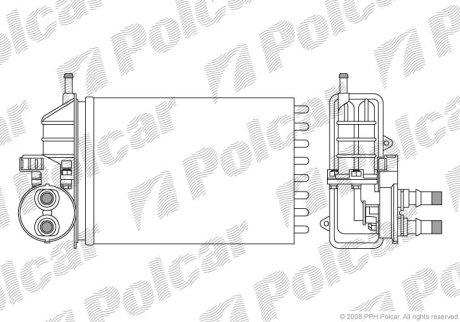 Радіатор пічки Polcar 3002N81