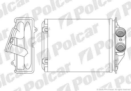 Радіатор обігріву Polcar 3003N8-2