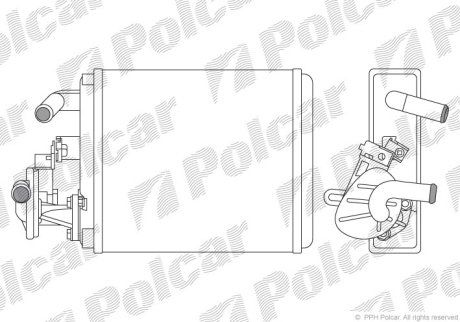 Радіатор пічки Polcar 3004N81