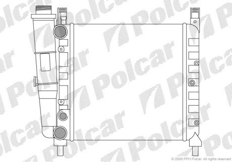 Радіатор двигуна Polcar 3016083