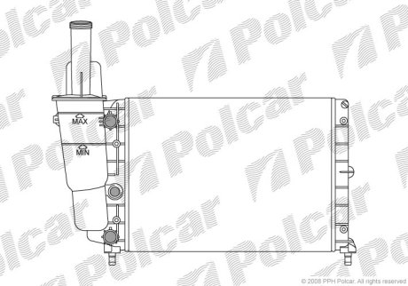 Радіатор охолодження Polcar 3017081