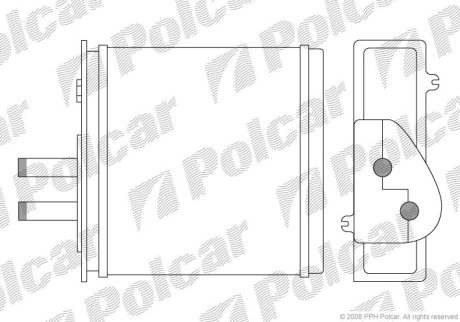 Радіатор обігріву Polcar 3017N8-1 (фото 1)