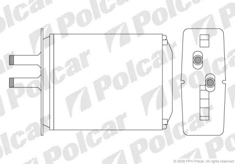 Радіатор обігріву Polcar 3017N8-2