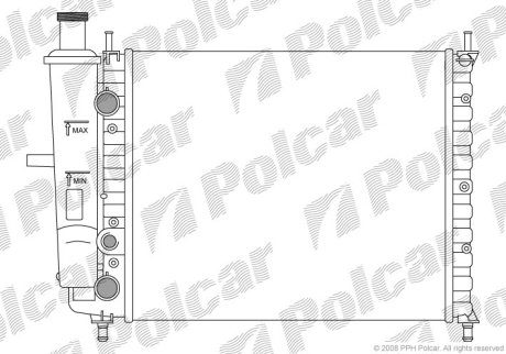 Радіатор охолодження Polcar 301808-1 (фото 1)