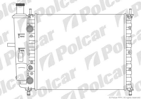 Радіатор охолодження Polcar 301808A1