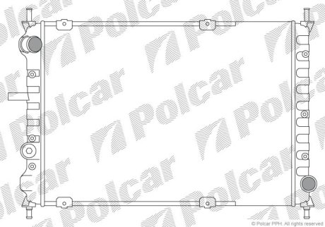 Радіатор охолодження Polcar 301808A2