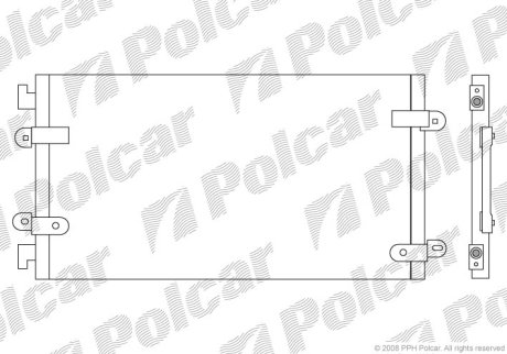 Радіатор кондиціонера Polcar 3022K8C3 (фото 1)