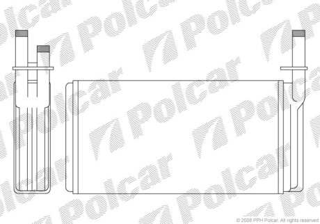 Радіатор обігріву Polcar 3027N8-1 (фото 1)