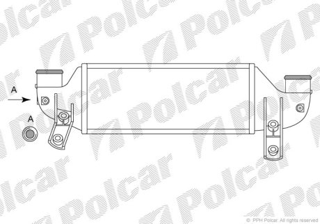 Радіатор повітря (Інтеркулер) Polcar 3201J8-1