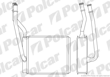 Радіатор обігріву Polcar 3201N8-1