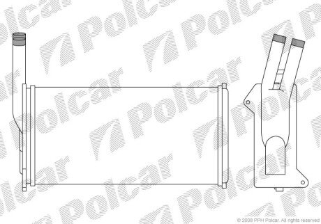 Радіатор обігріву SRL Polcar 3203N81