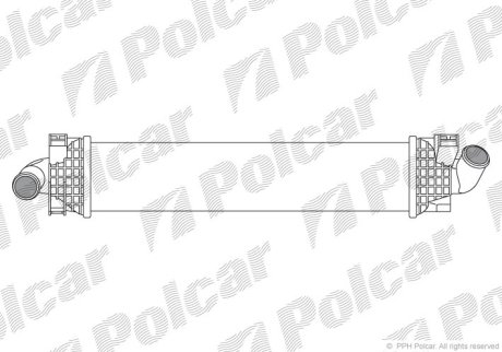 Радіатор повітря (Інтеркулер) Polcar 3205J8-1