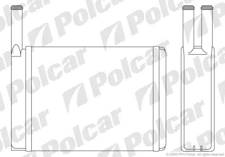 Радіатор обігріву Polcar 3208N8-1