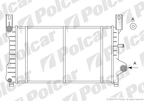 Радіатор охолодження Polcar 320908-3