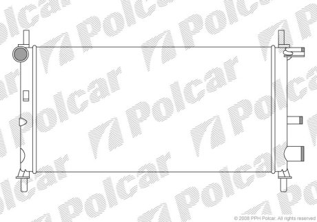 Радіатор охолодження Polcar 321008A6