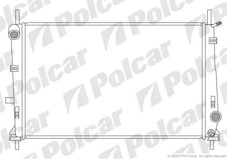 Радіатор охолодження Polcar 321608-2