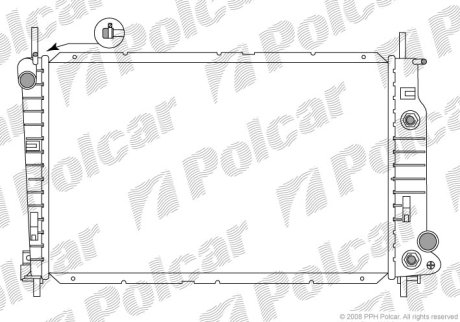 Радіатор охолодження Polcar 321708-4