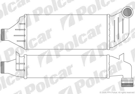 Радіатор повітря (інтеркулер) Polcar 3217J81