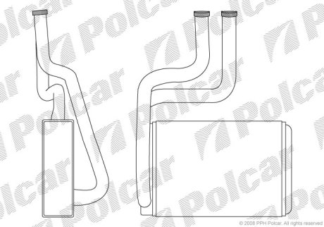 Радіатор обігріву Polcar 3217N8-1