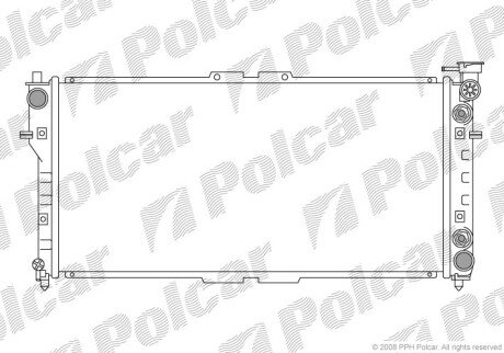 Радіатори охолодження Polcar 322508-2