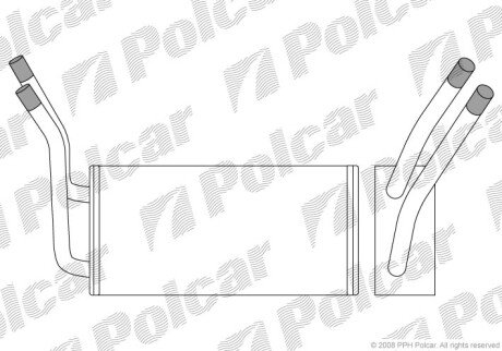 Радіатор пічки SRL Polcar 3247N81