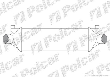 Радіатор повітря (Інтеркулер) Polcar 3248J82X