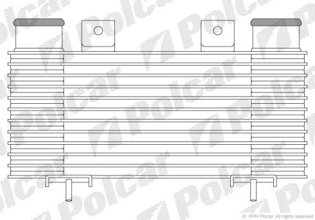 Радіатор повітря (Інтеркулер) Polcar 3268J8-1