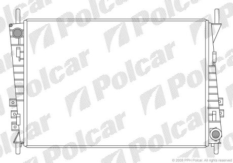 Радіатор охолодження Polcar 3710081X (фото 1)