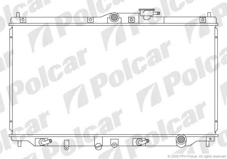 Радіатор охолодження Polcar 381708-2