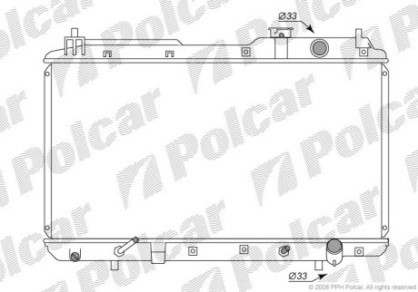 Радіатор охолодження Polcar 3875081K