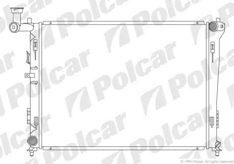 Радіатор охолодження Polcar 401508-1 (фото 1)