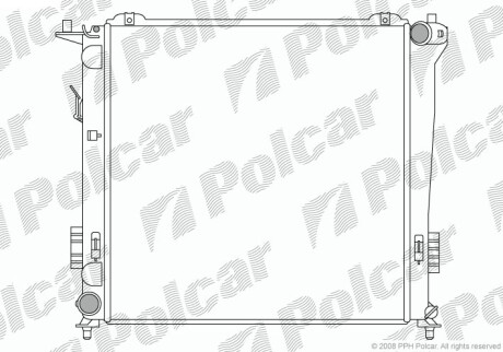 Радіатор двигуна Polcar 4015082X