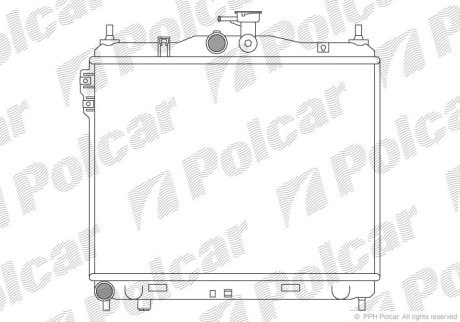 Радіатор охолодження Polcar 404208-1 (фото 1)