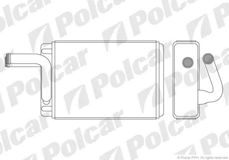 Радіатор пічки Polcar 4099N81X