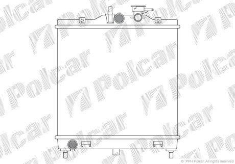 Радіатор охолодження Polcar 410608-1