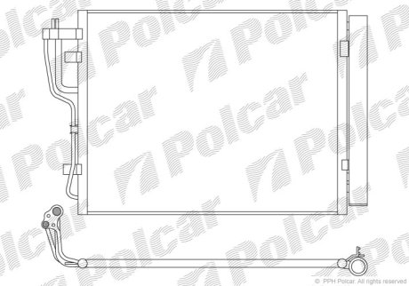 Радіатор кондиціонера Polcar 4114K8C2