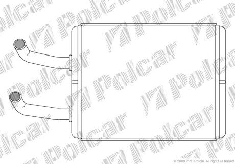 Радіатор обігріву SRL Polcar 4150N81