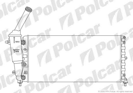 Радіатор охолодження Polcar 4202082