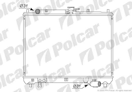 Радіатор охолодження Polcar 450408-2