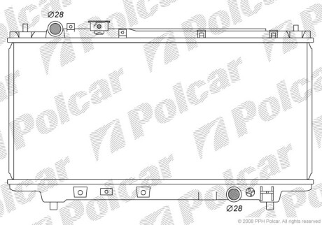 Радіатор охолодження Polcar 450708-1