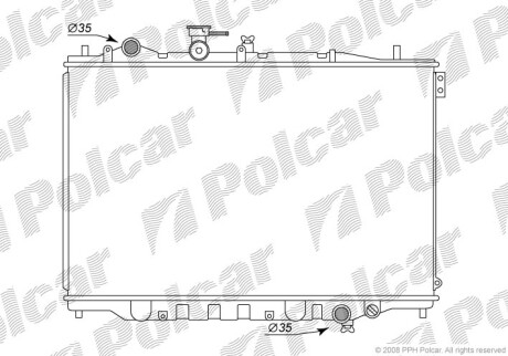 Радіатор охолодження SRL Polcar 4515083